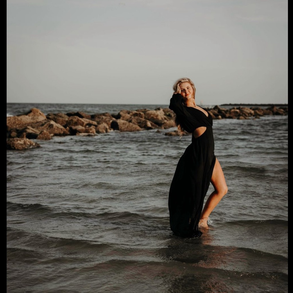 SHEIN Black Maxi Dress